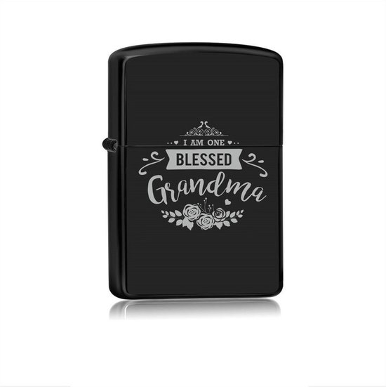 Zippo Aansteker, Metaal, Hoogpolijst Zwart, One Size