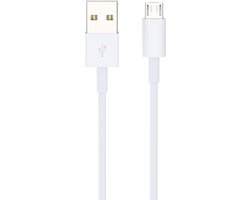 Micro USB-poort Kabel - USB-gegevenskabel - snoer voor Nokia, Sony, Samsung, LG, BlackBerry, HTC, Amazon Kindle Opladerkabel - MicroUSB Oplaadkabel (2M Wit)