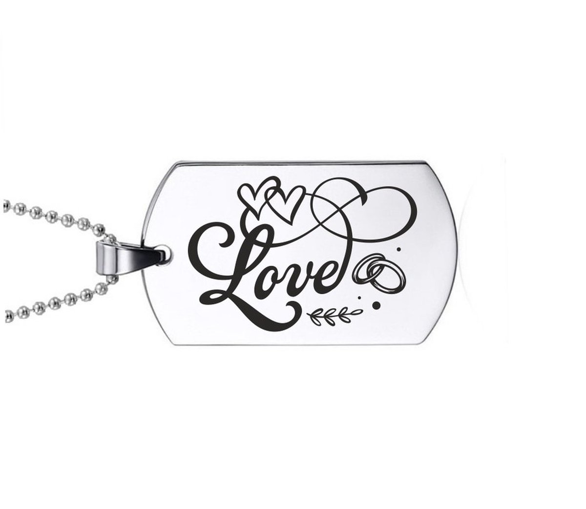 Ketting RVS - Love