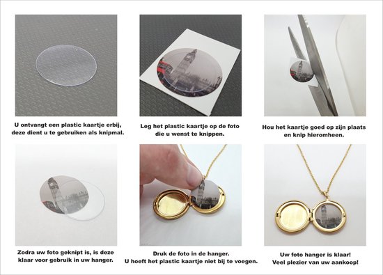 Fotohanger Met Ketting En Gravering - Hart - Dikke Kus Voor De Liefst Stiefvader