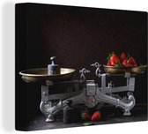 Canvas schilderij 160x120 cm - Wanddecoratie Keukengerei - Fruit - Koken - Muurdecoratie woonkamer - Slaapkamer decoratie - Kamer accessoires - Schilderijen