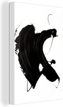 Tableau Tableau Zwart - Peinture - Design - 20x30 cm - Décoration murale