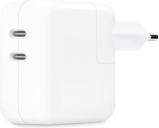Apple 35W USB-C oplader - Twee USB‑C-poorten - Wit