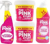 Stardrops 3x The Pink Stuff - Le nettoyant miracle - Spray nettoyant pour vitres - 2X 850gr Pâte nettoyante - Nettoyant WC - Respectueux de l'environnement - Ménage