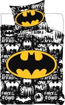 Batman Dekbedovertrek Graffiti 140 X 200 Cm - 60 X 63 Cm - Katoen