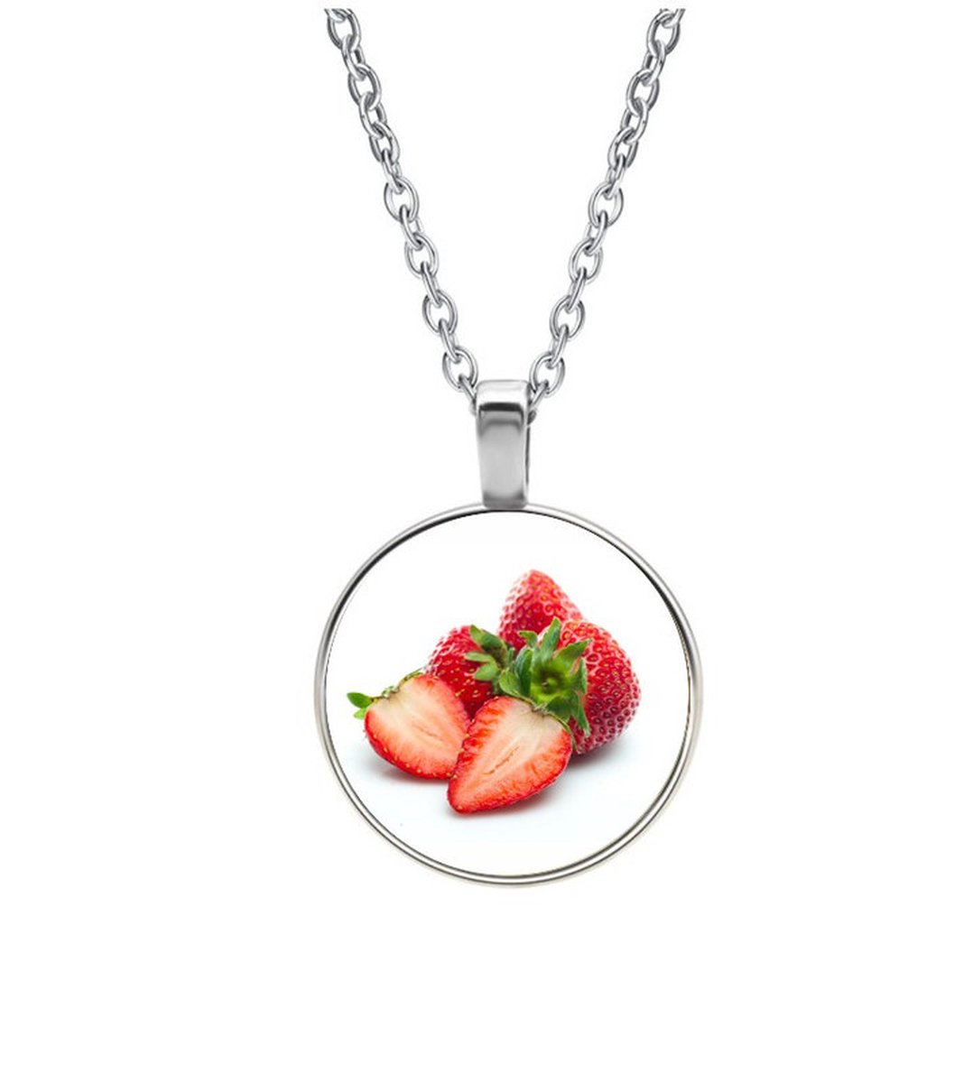 Ketting Glas - Aardbeien