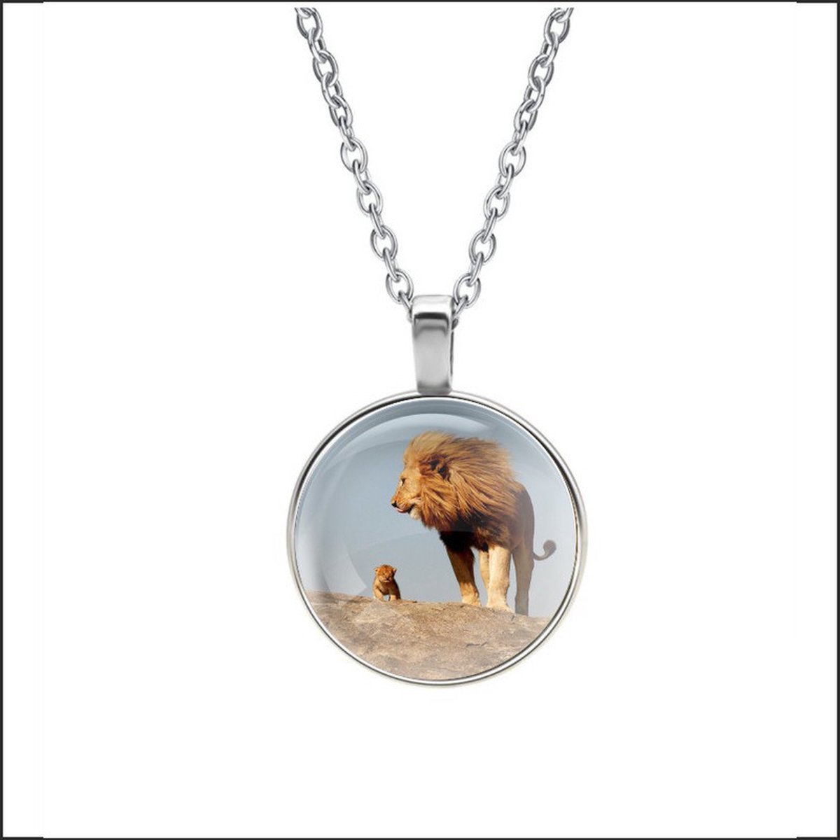 Ketting Glas - Leeuw