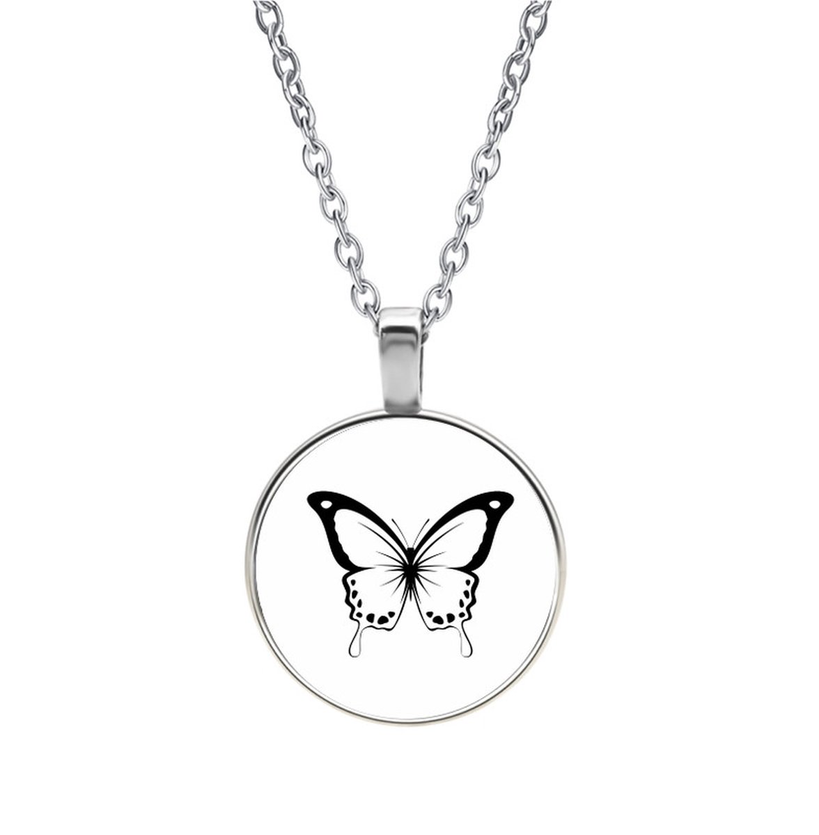 Ketting Glas - Vlinder