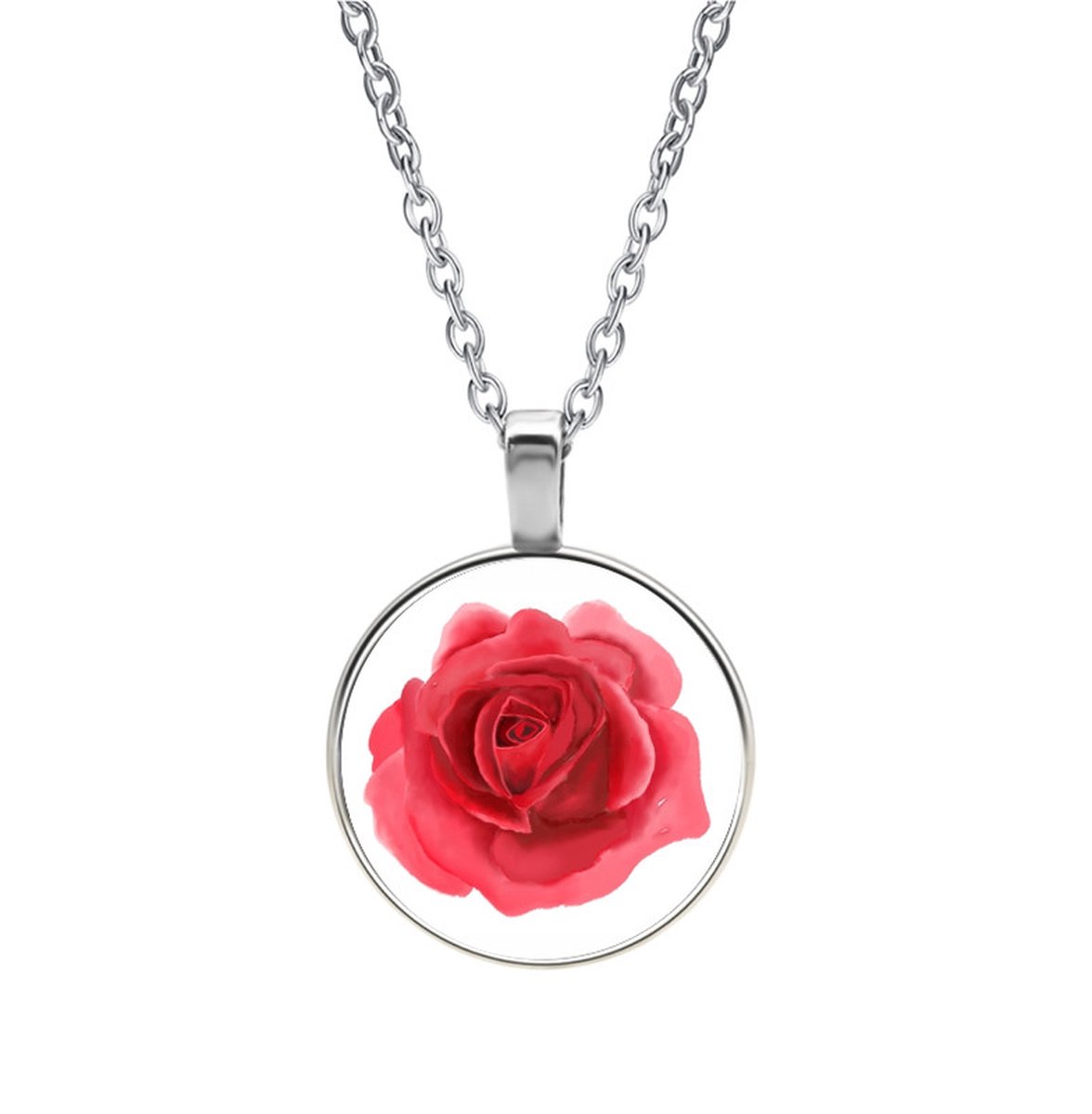 Ketting Glas - Roos