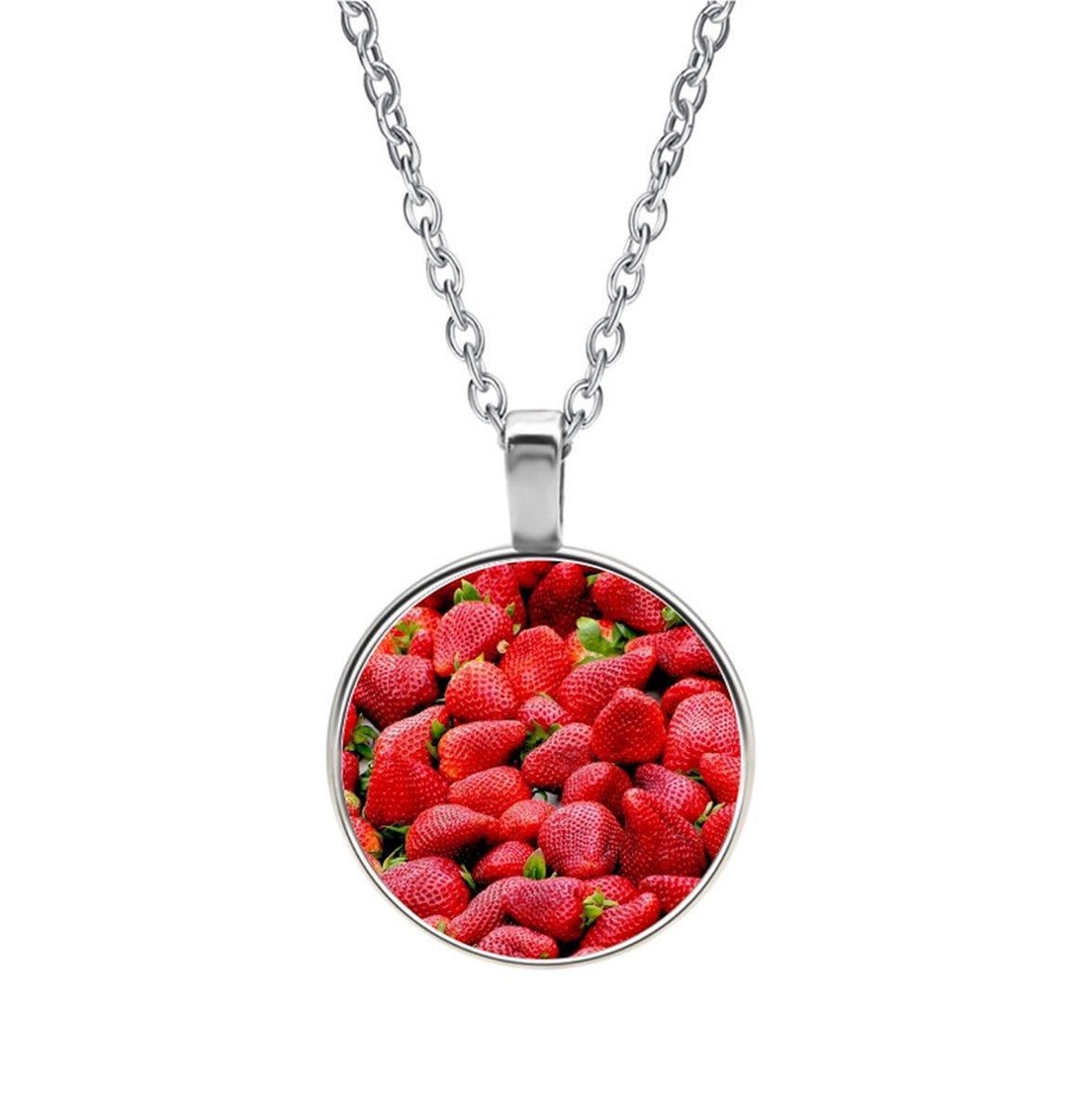 Ketting Glas - Aardbeien