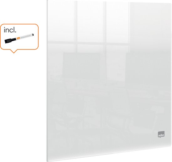 Nobo Mini tableau blanc mural effaçable à Droog portable - 300 x 300  millimètres 