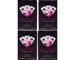 Kama Sutra speelkaarten set van 4