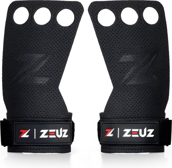 Verslaafd Vlot Kwelling ZEUZ® Fitness & Crossfit Grips – Sport Handschoenen – Turnen – Gymnastics –  Zwart – Maat S | bol.com