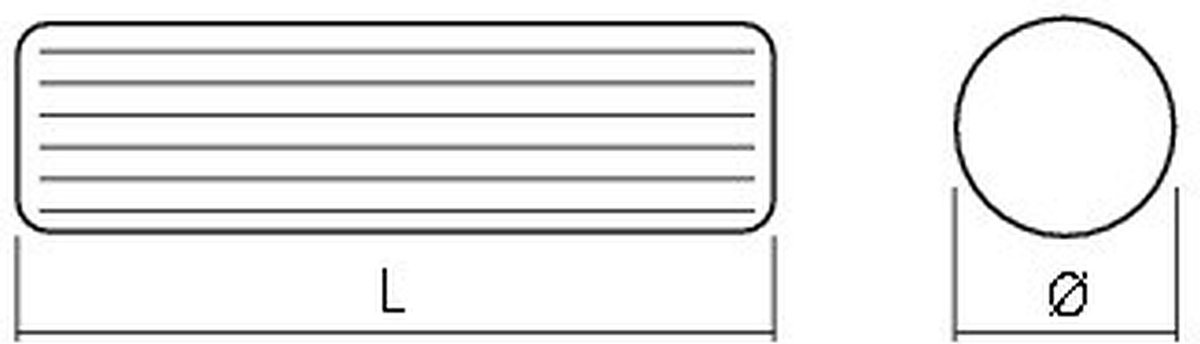 Trend Houten Deuvels 10 X 40 Mm - 50 Stuks Beukenhout Met Lijmgroeven, FSC-Gecertificeerd (DWL/10X40/50)