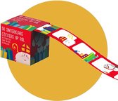 50x Sinterklaas Stickers  - Cadeau naamstickers Sint thema - Labelstickers - Etiketten 5 verschillende designs
