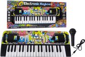 Keyboard met 37 tonen inclusief microfoon - speelgoed muziek piano - 45 CM