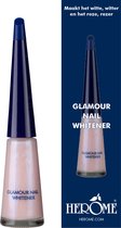 Herome Glamour Nail Whitener - met een Parelmoerglans - Camoufleert Doffe of Verkleurde Nagels - 10m