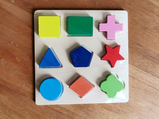 Thumbnail van een extra afbeelding van het spel 2 Houten Sorteer Puzzels - Montessori - Educatief - Motoriek - Kleurrijk