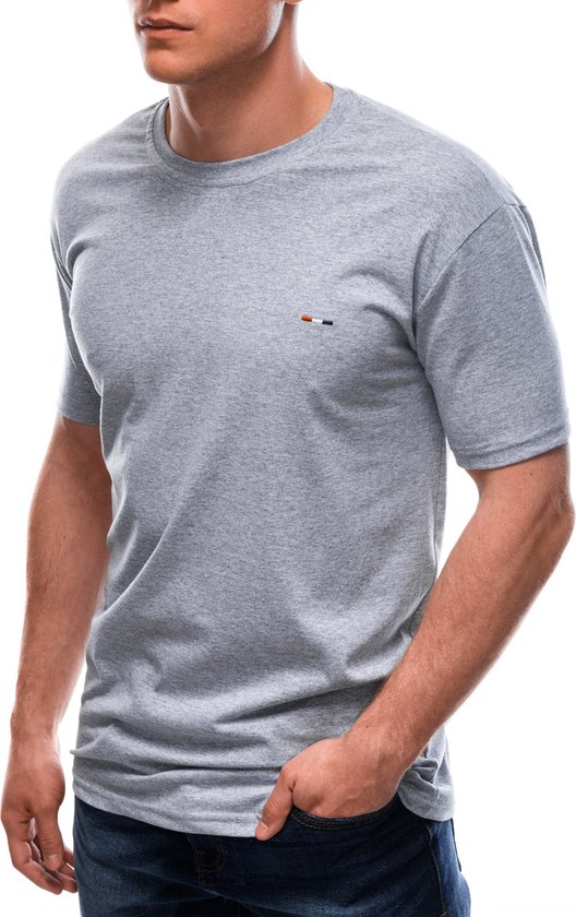Effen heren tshirt S1658 grijs