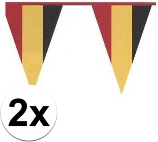 Boland PE vlaggenlijn - 2x - 10m - Belgische vlag - Belgie Thema