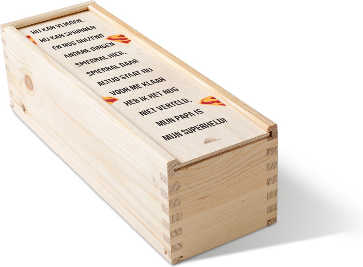 Bierkist | Vaderdag cadeau | Wijnkist |Cadeauverpakking | Vaderdag tip | Cadeau voor papa | Vaderdag | 1-vaks | Fotofabriek