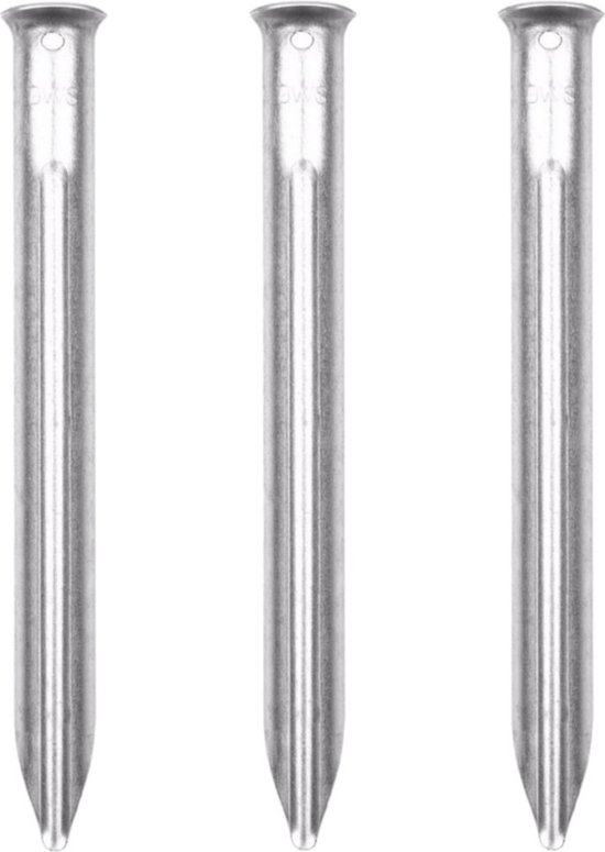 Voordeelset van 20x stuks tent haringen extra stevig 24 cm - Metalen tentharingen - Kampeer spullen - Outdoor kwaliteit van BXIWUDF. — afbeelding 3
