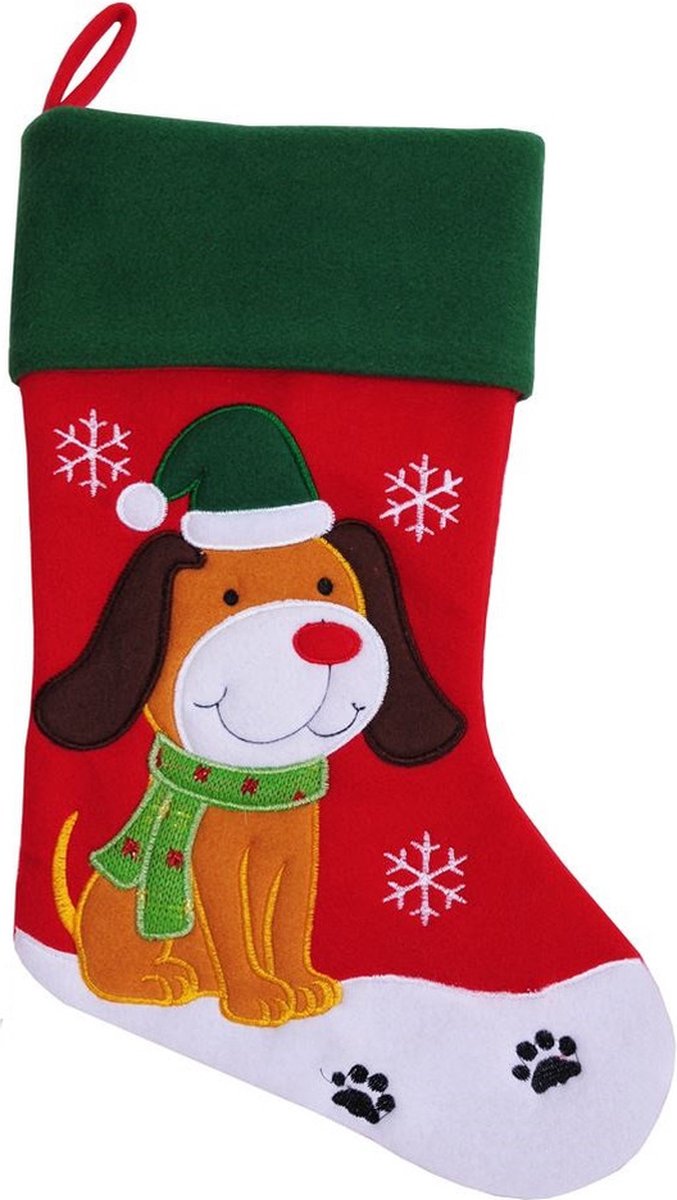 Chaussettes antidérapantes petit chien pompon