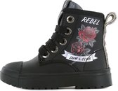 Enkelboots | Meisjes | Black Roses | Leer | Shoesme | Maat 23