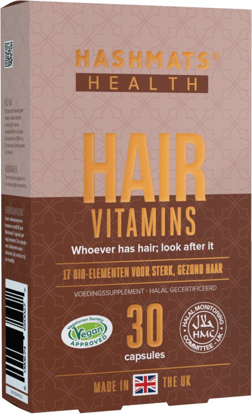 Hair, Skin & Nail Vitamins Vegetarian Halal Certified 30 capsules
