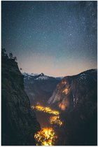WallClassics - Poster brillant – Promenade en Montagnes - Photo 50x75 cm sur papier poster brillant