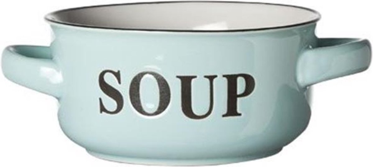 Cosy & Trendy Bol à soupe 'Soup' Ø13.5xh6.5cm avec anses | bol.com