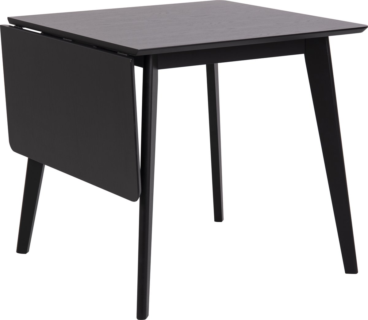 Giga Living Eettafel Levi MDF Zwart Uitschuifbaar 80/120cm - Giga Living