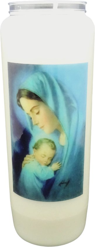 Bougie de neuvaine Sainte Femme 002 - Brûleur 9 jours (5 pièces)