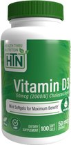 Health Thru Nutrition Vitamine D3 – 50mcg (NON-GMO) – 100 Softgels