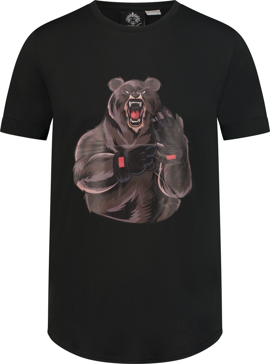 ORCQ Bear T-shirt Polyester - Heren - Maat S
