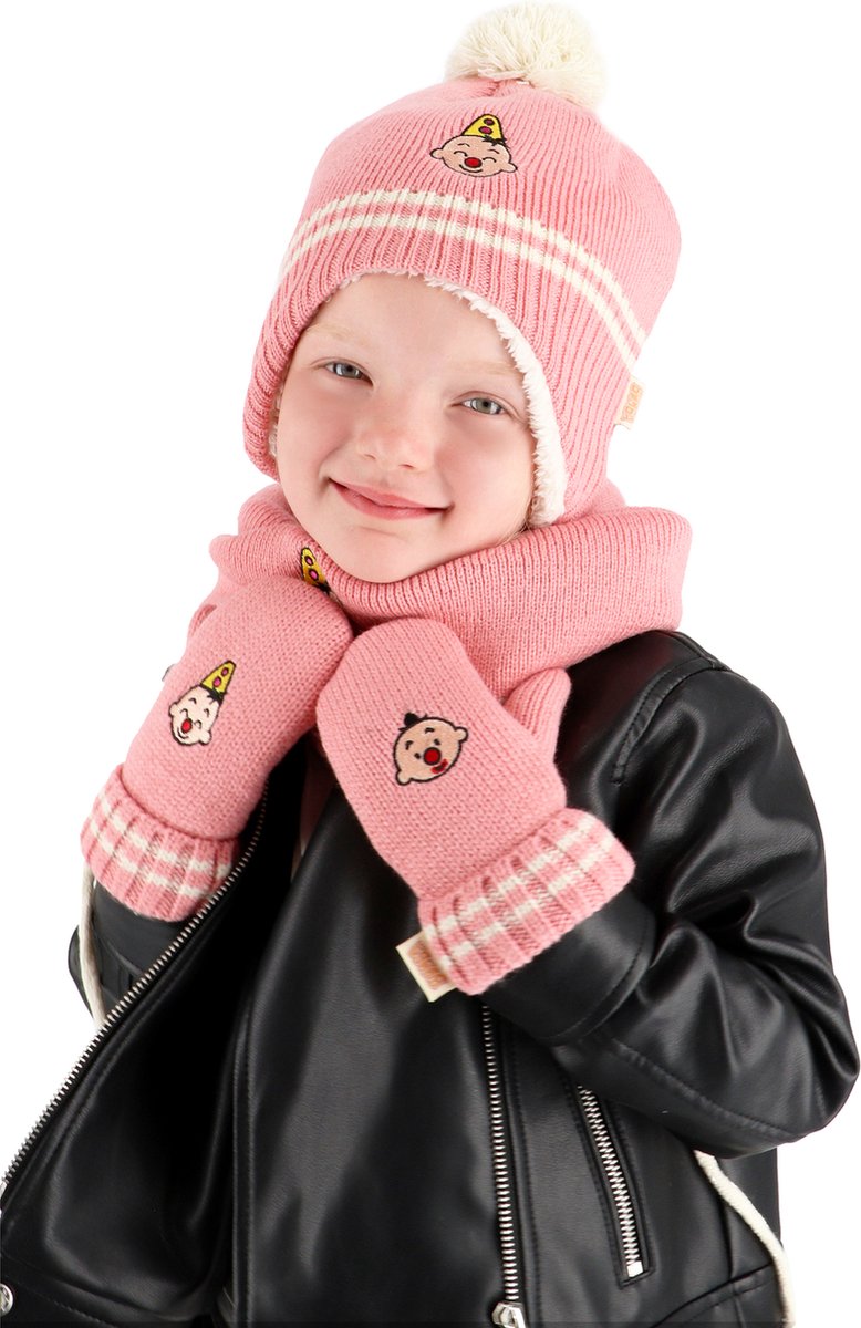 Bumba 3-delig winterset meisjes - Sjaal - Muts - Handschoenen