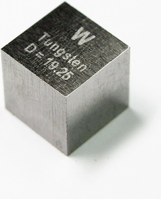 Wolfraam Kubus Scheikundig 10mm (Tungsten) | bol.com