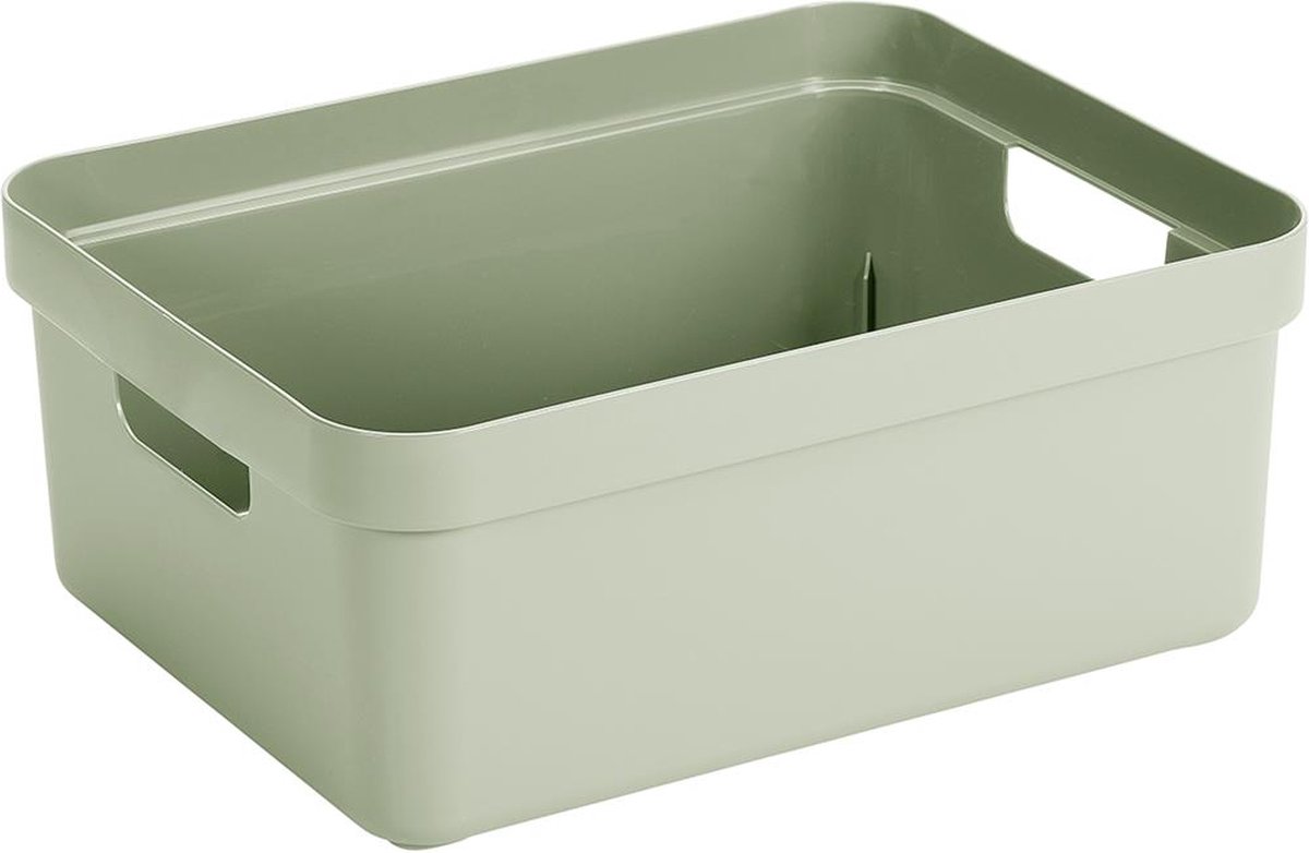 Sunware - Sigma home opbergbox 24L groen - 44,5 x 34,5 x 18 cm