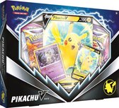 Pikachu V Box Pokémon Kaarten (40 stuks) + 5 Pokémon Kaarten {Speelgoed Boosterbox Elite Trainer Vmax Booster Box Battle Styles Shining Fates Vivid Voltage V Chilling Reign Fusion Strike Celebrations}