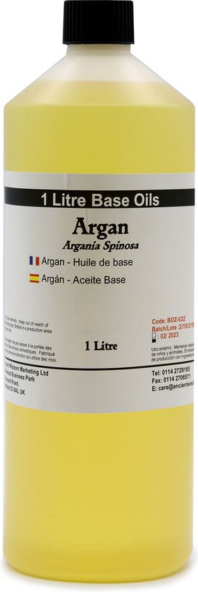 Basis Olie - Argan Olie - 1 Liter - Aromatherapie