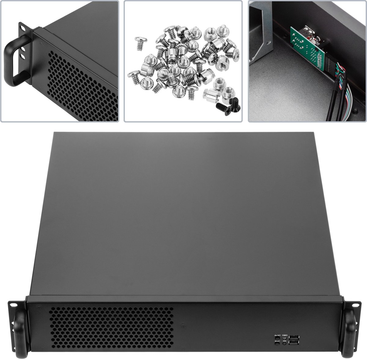 RackMatic - Rekdoos 19 IPC ATX 4U 2x5.25 6x3.5 diepte 380 mm
