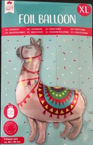 Alpaca | Folieballon | XL | 1 Stuk | Herbruikbaar | 80x95 cm | Party | Verjaardag