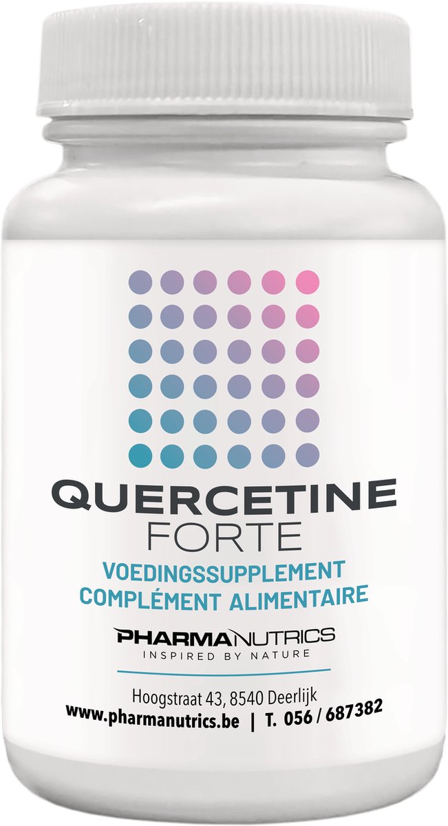 Goedkoopste QUERCETINE FORTE 60 v-caps Pharmanutrics - Quercetine 400 MG - Zuiver - Weerstand - Allergie - Ontsteking // Natuurlijk // Hypo-allergeen
