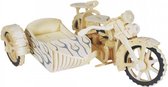 Bouwpakket Motor met Zijspan - hout