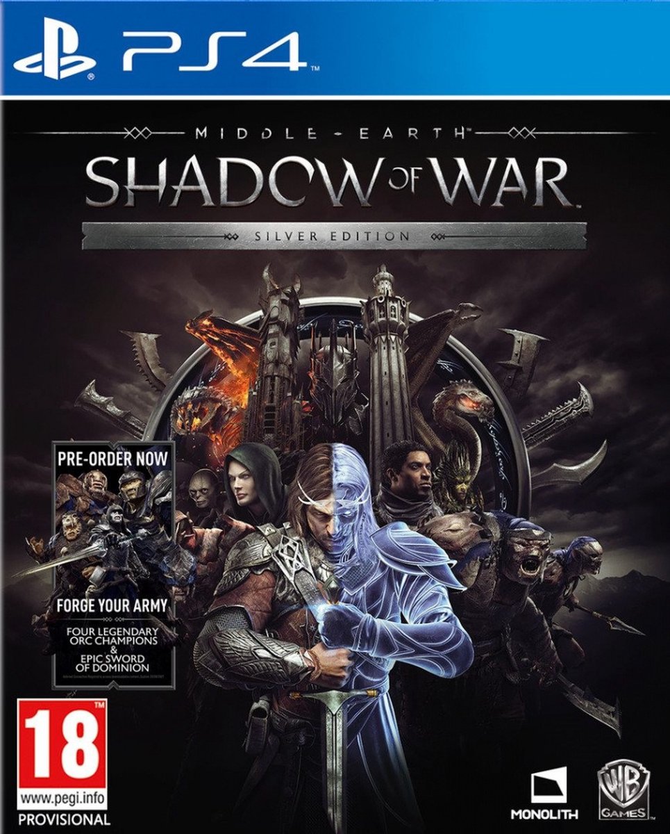 Middle-Earth: Shadow Of War - Silver Edition - PS4 - Warner Bros. Entertainment