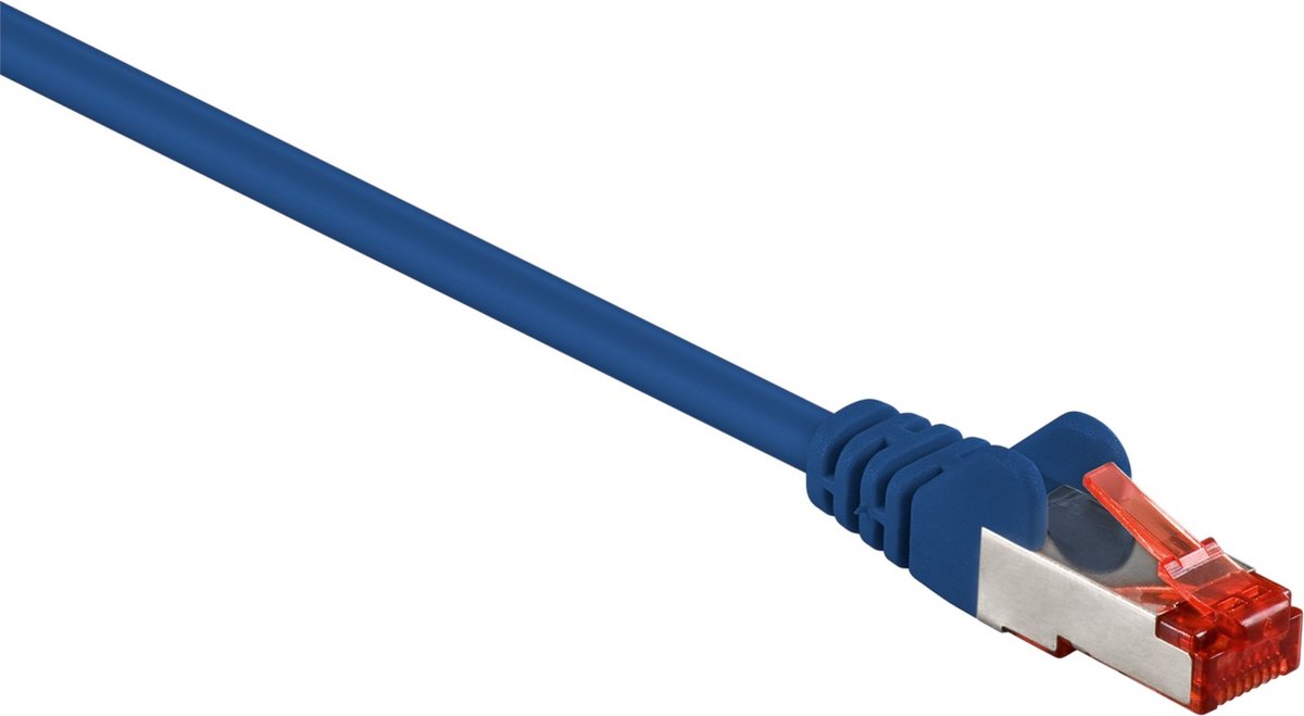 Goobay S/FTP CAT6 Gigabit netwerkkabel / blauw - LSZH - 50 meter