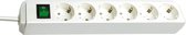 Bol.com Eco-Line met schakelaar 6-voudig wit 15m H05VV-F 3G15 aanbieding