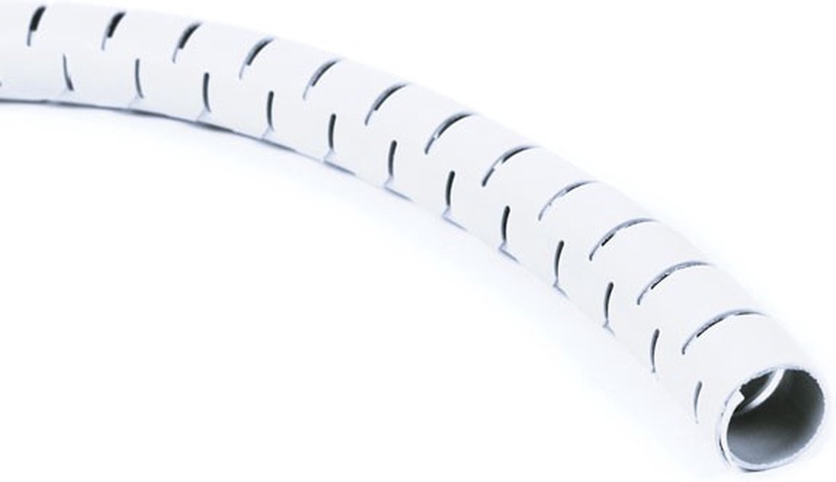 Cable eater kabelslang met rijgtool - 15mm / 10m / wit