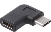 Adaptateur USB-C vers USB-C - coudé gauche/droite - USB3.2 (jusqu'à 10 Gbit/s) - PD jusqu'à 20V/5A / noir