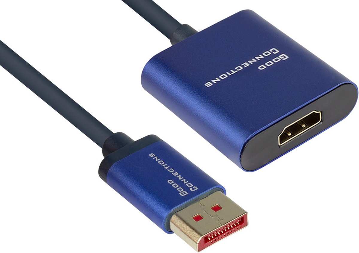 SmartFLEX DisplayPort naar HDMI adapter - DP 1.4 / HDMI 2.0 (4K 60Hz + HDR) - 0,20 meter